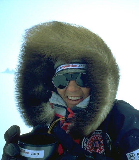 Ann in the Arctic cold