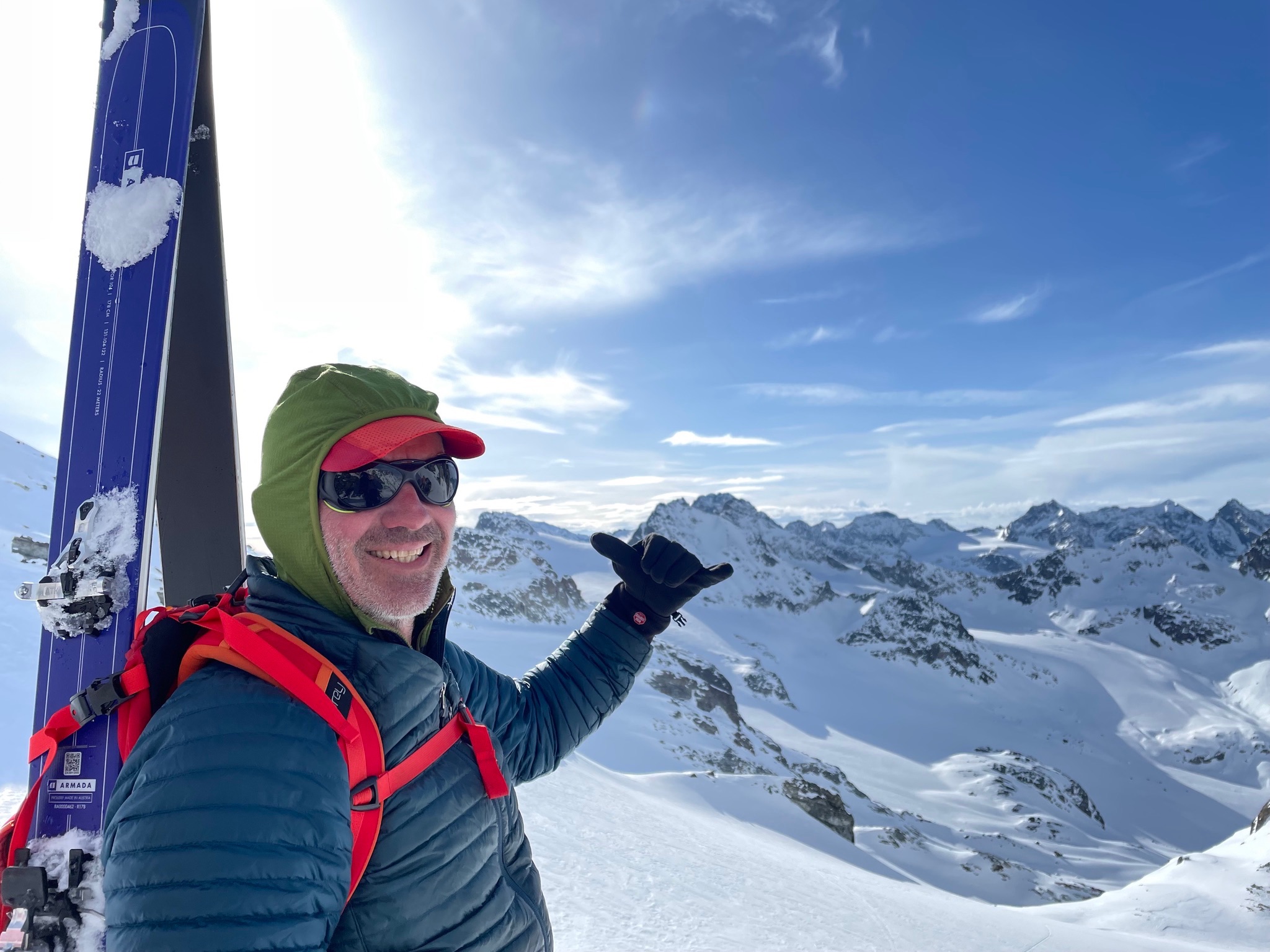 Dave enjoying the mountain views