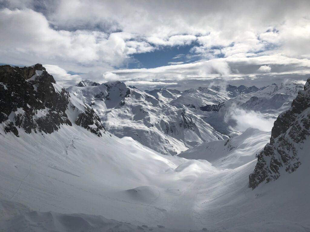Swiss Alps winter vista
