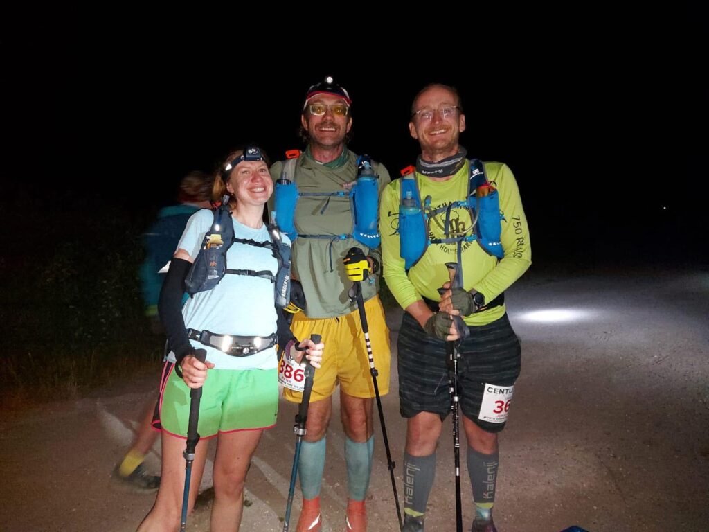 Night running in a UK 100-miler.