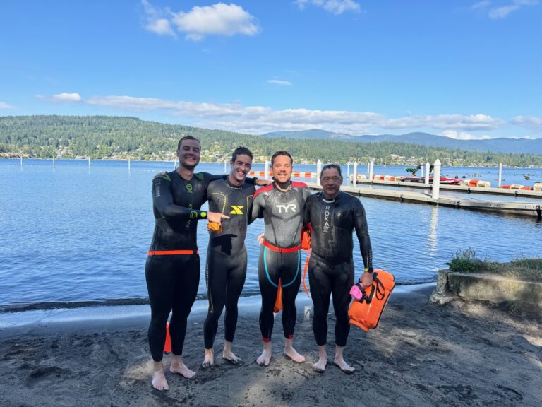 The 4 open water swimmers.
