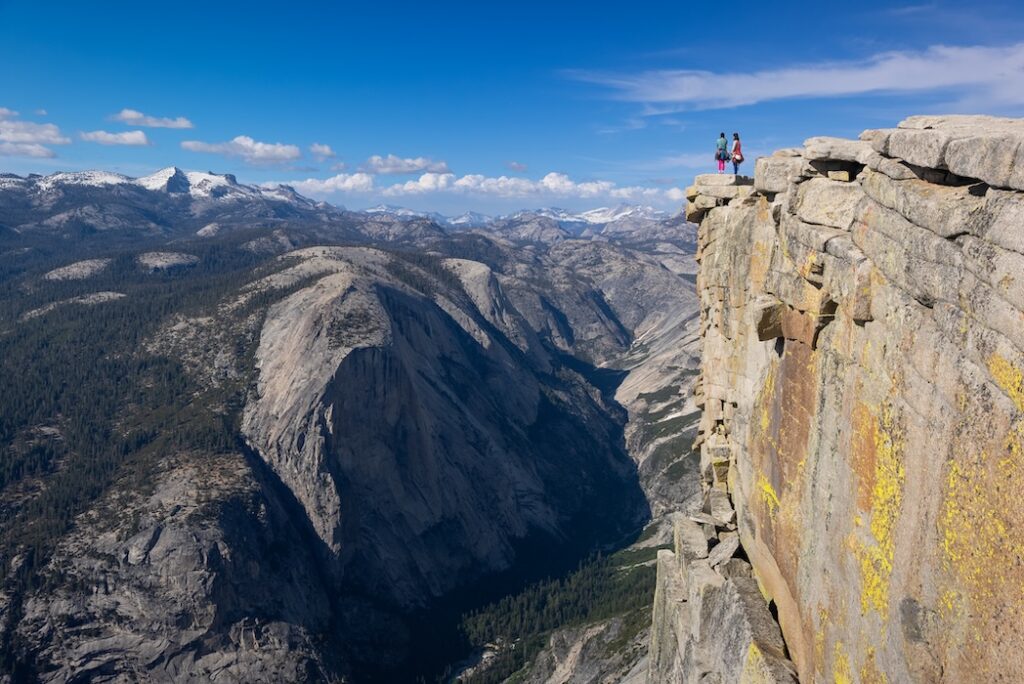 The 2 Yosemite Triple Crown atop a spectacular lookout of Yosemite