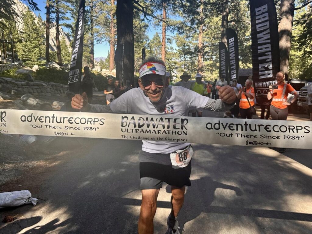 Bob at the Badwater 135 finish line