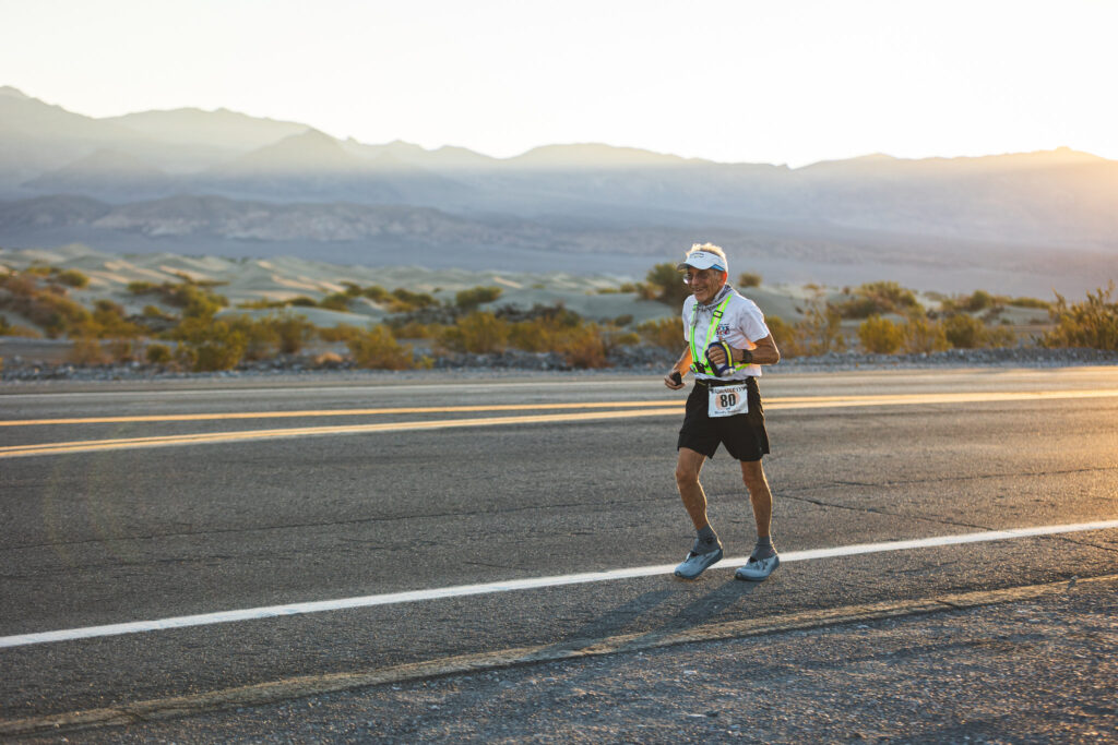 Bob on the run at the Badwater 135