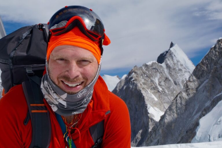 Paul with Himalayan peaks in the background