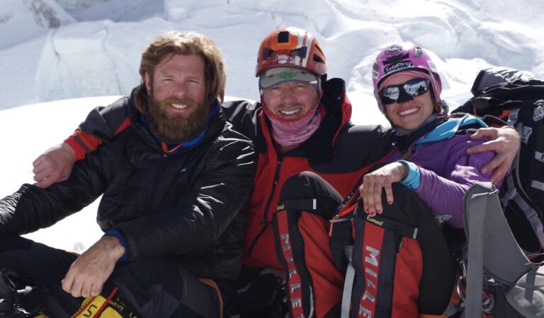 Paul and his climbing team on Mt. Everest