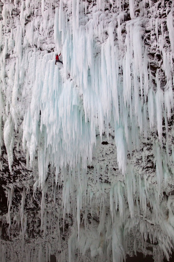 Will climbing among 1,000 giant icicles