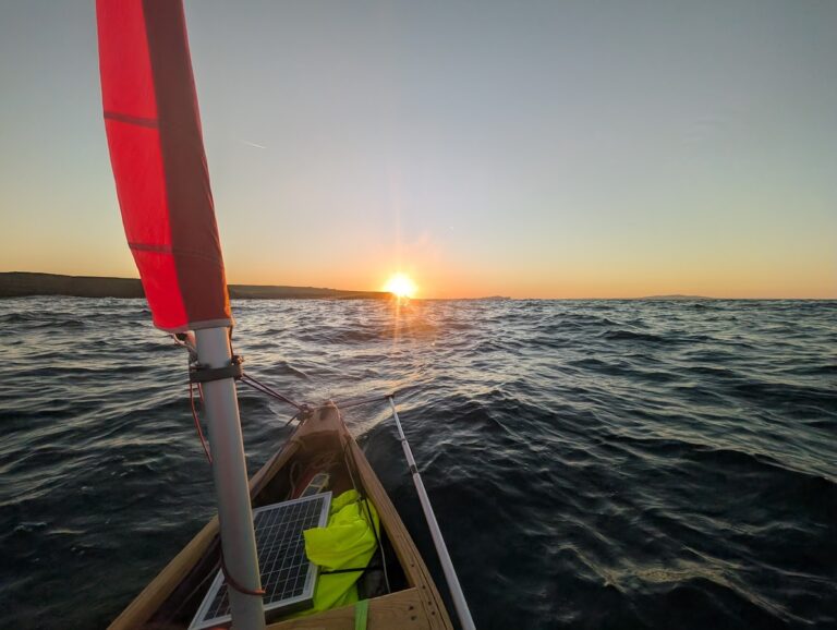 Sunset at sea