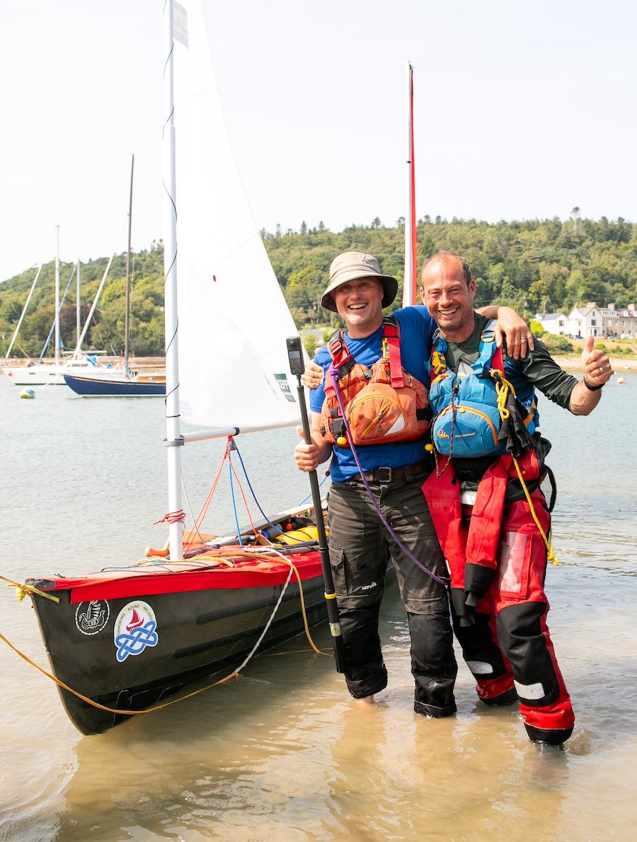Rich and Johan with their canoe Ronan