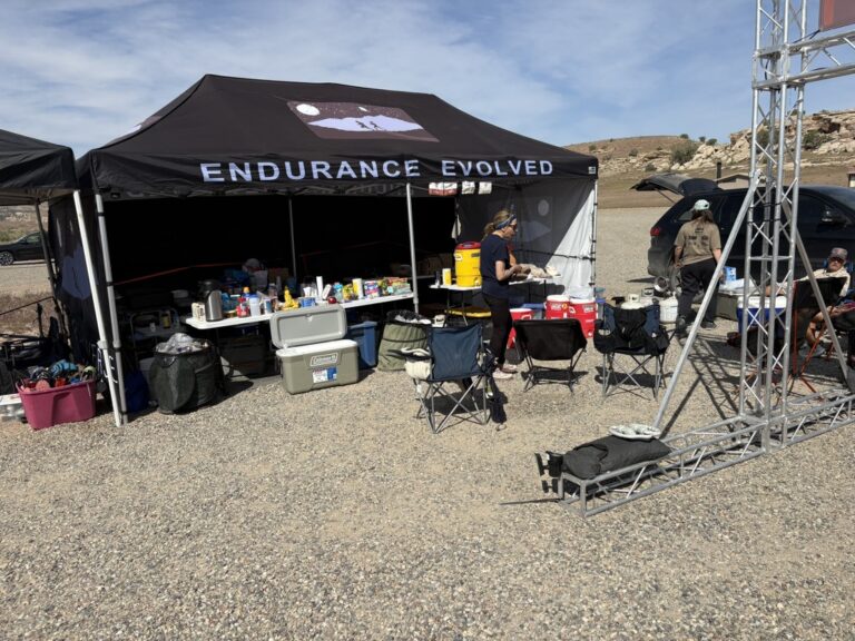The central base camp for The Pilgrimage ultra marathon
