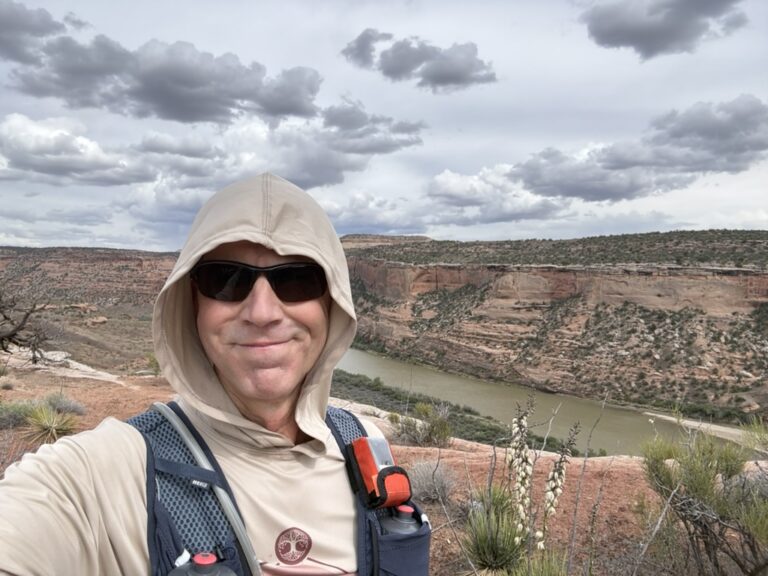 Running above the Colorado River Valley