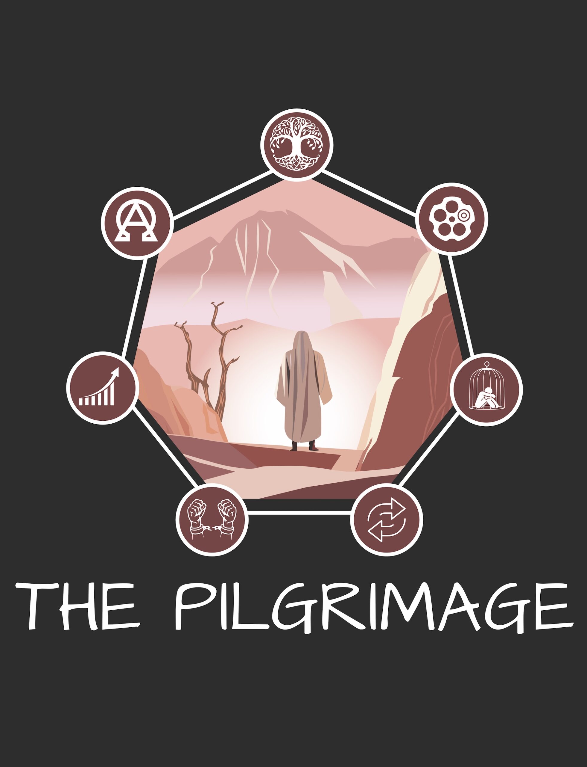 Logo for The Pilgrimage ultra-marathon race