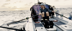 At the oars