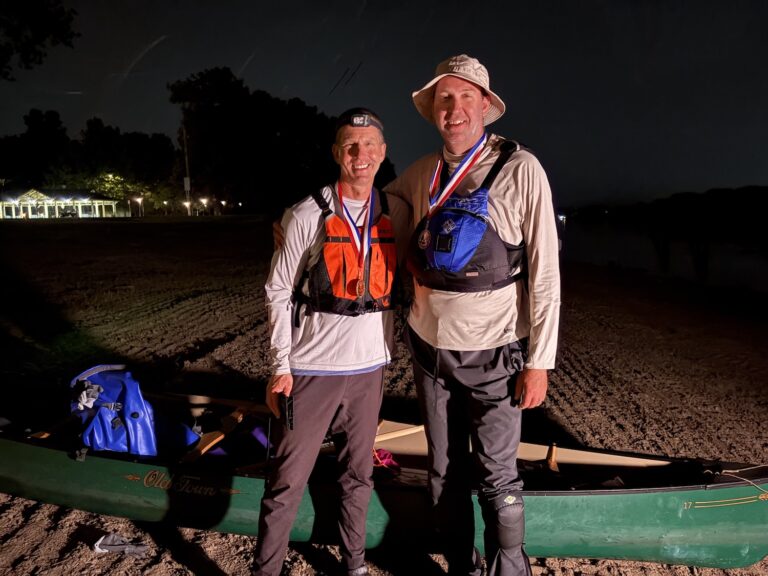 Your host and his pal with our finishers' medals