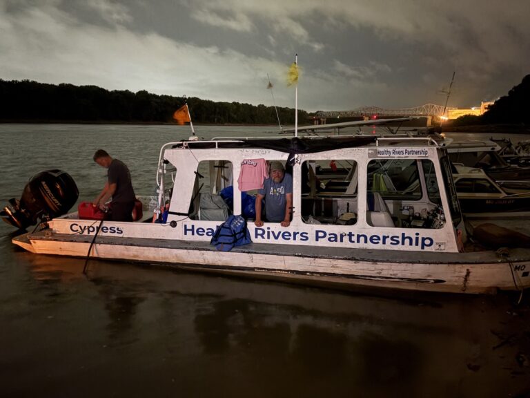 The race director and a patrol boat.
